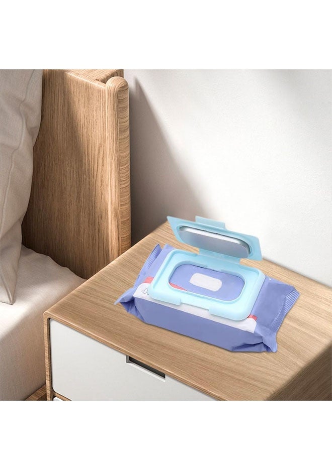 Baby Wipe Warmer, Wipe Warmer Thermostat Temperature Double Layers Cover Portable USB Wet Wipe Heater for Home,Light Blue - Image 5